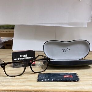 Ray-Ban Men's Tortoiseshell Rectangular Eyeglasses